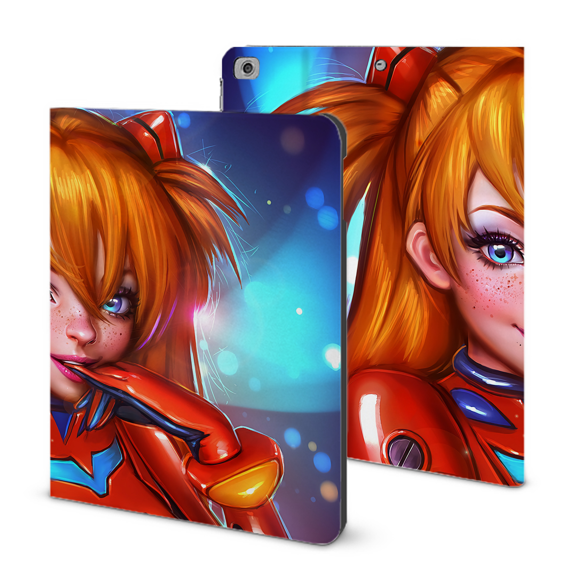 （画像用） EVA 新世紀エヴァンゲリオン IPad ケース ブック型 PUレザー TPU 耐衝撃 軽量 薄型 ペン収納なし 全面保護 IPad 各モデル対応
